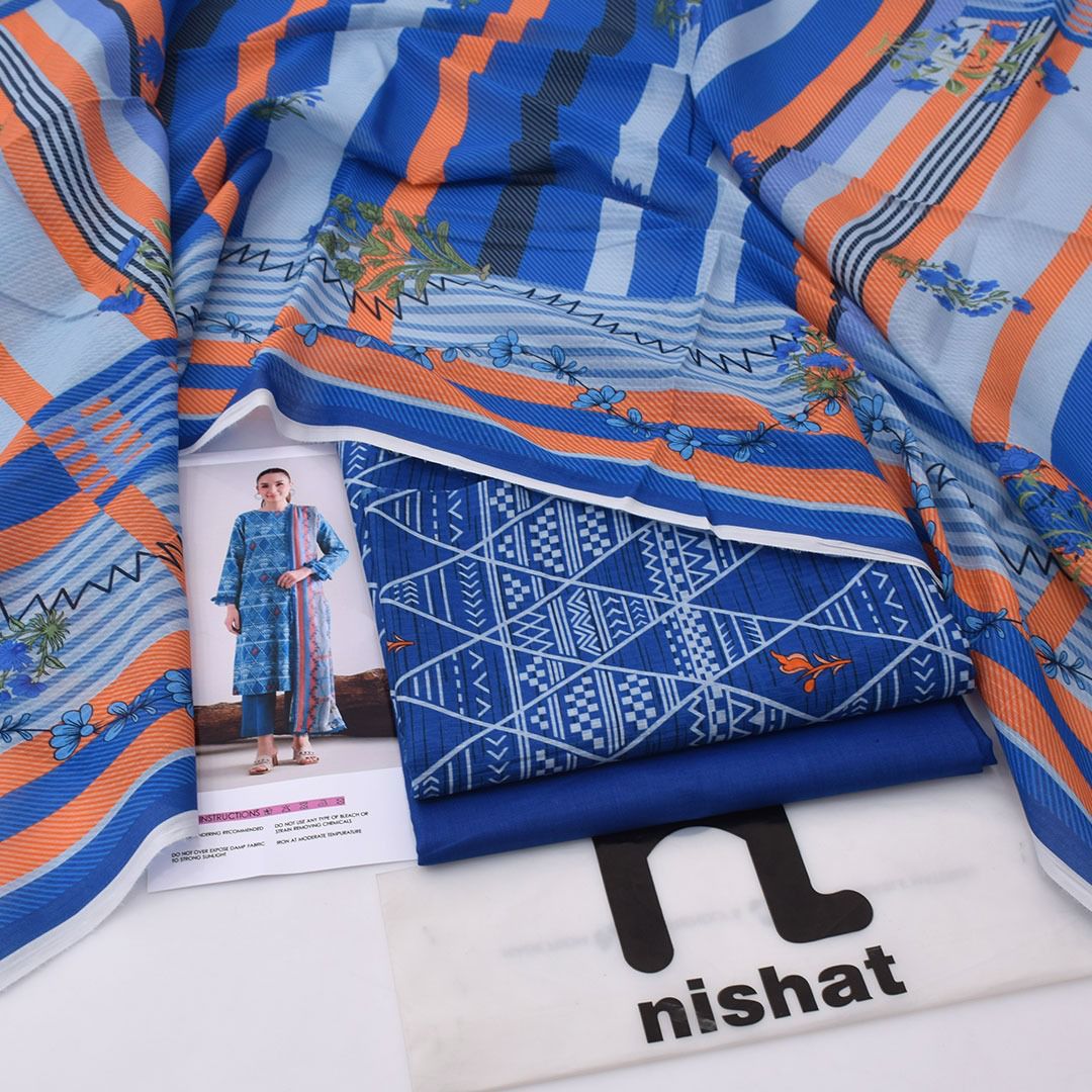 Nishat Lawn Digital Printed 3 Piece | TN104