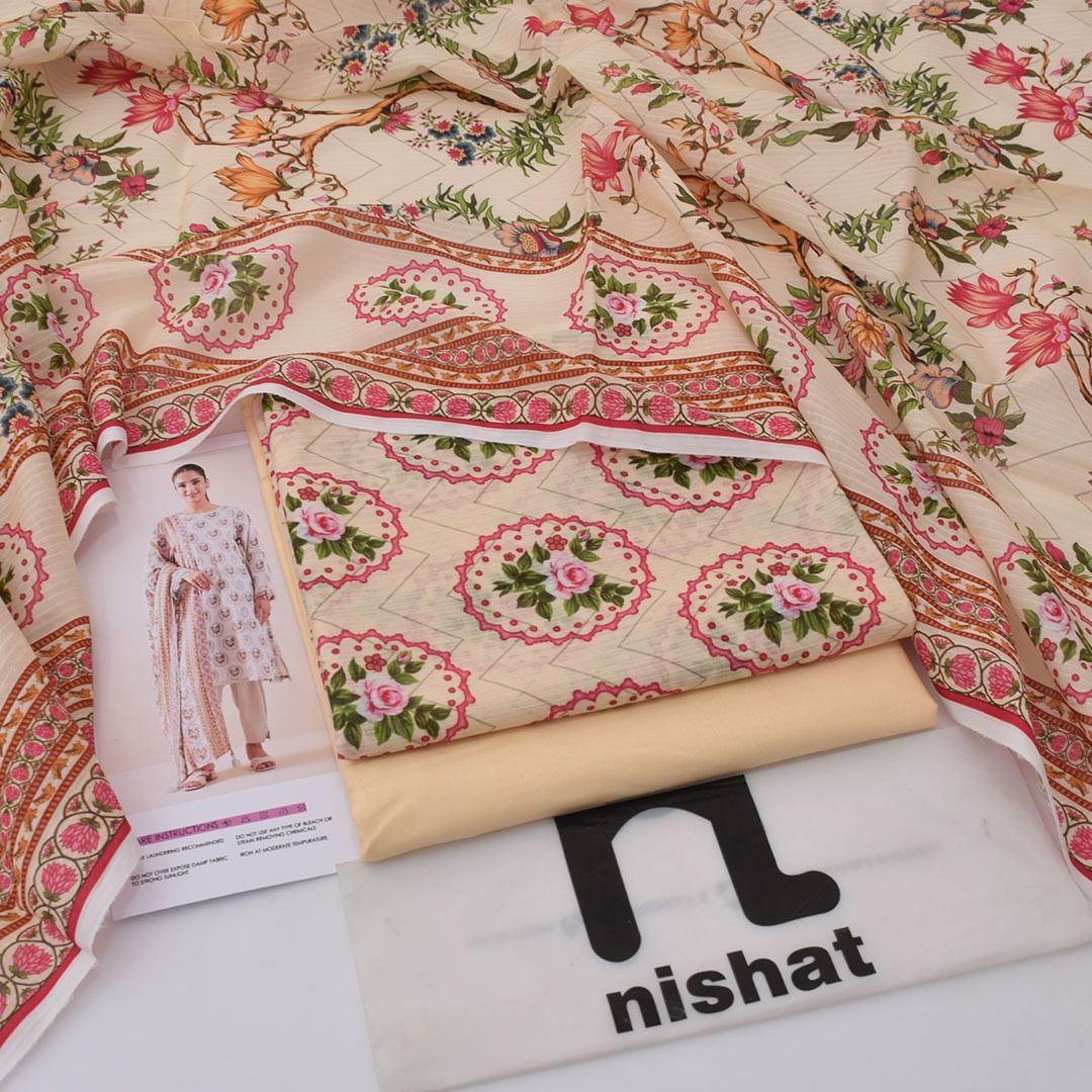 Nishat Lawn Digital Printed 3 Piece | TN107