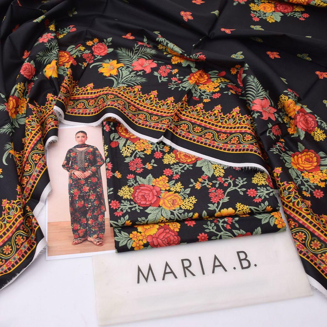 Maria B Lawn Digital Printed 3 Piece | MB193