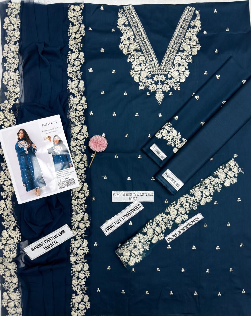 Rozana Lawn Embroidered 3 Piece | RA112