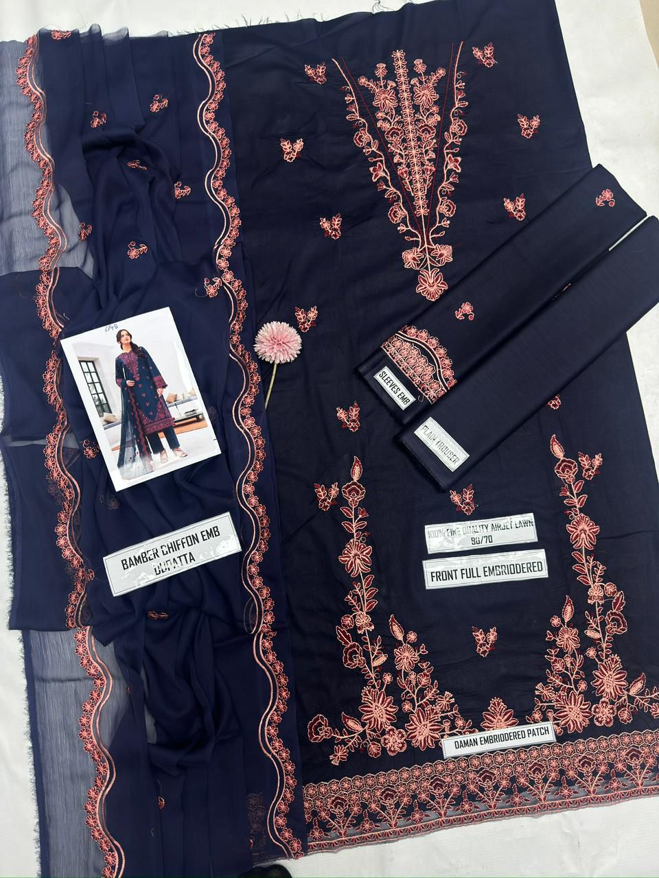 Batik Lawn Embroidered 3 Piece | BK218