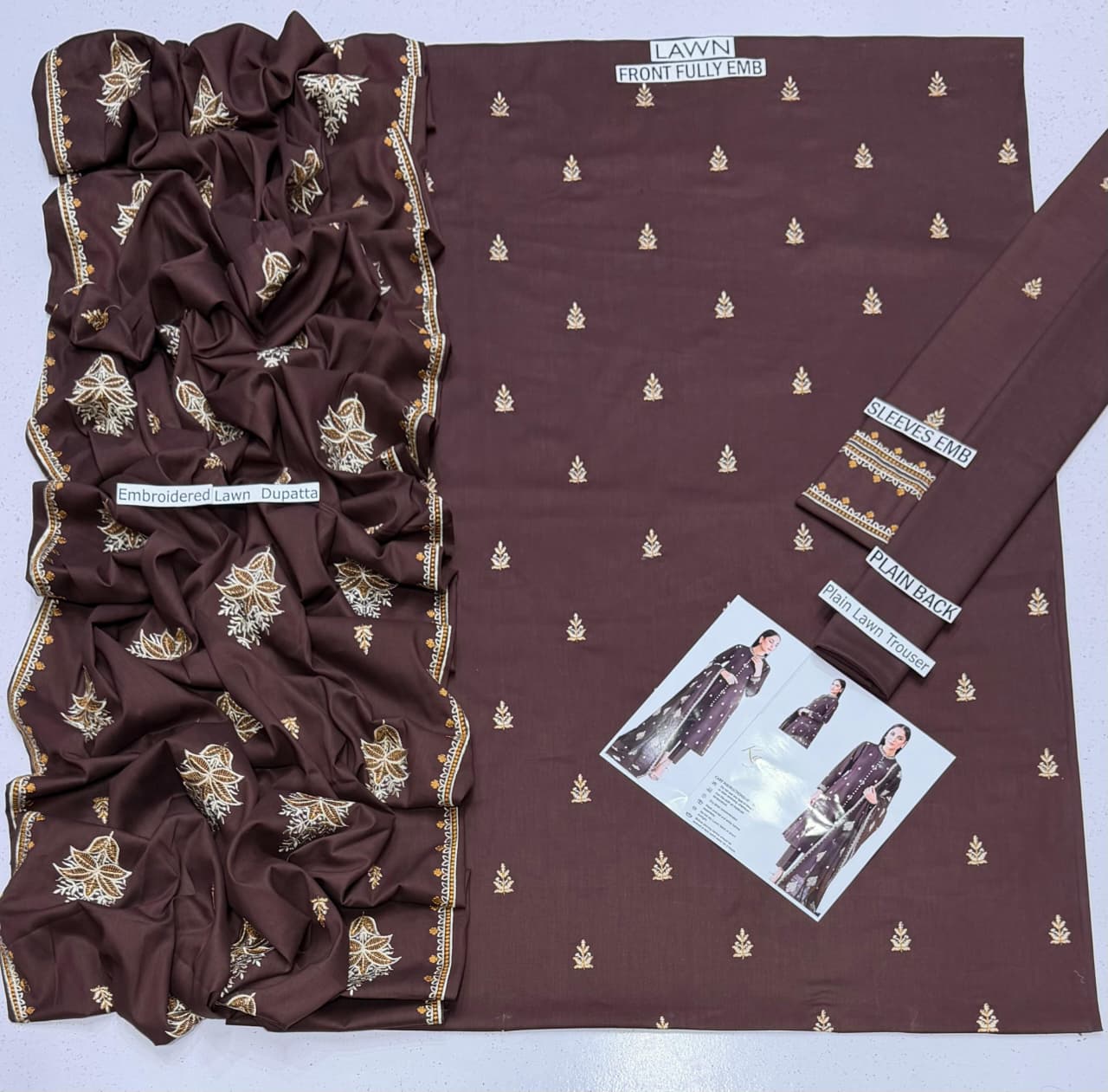 Kayseria Lawn Embroidered 3 Piece | KY700