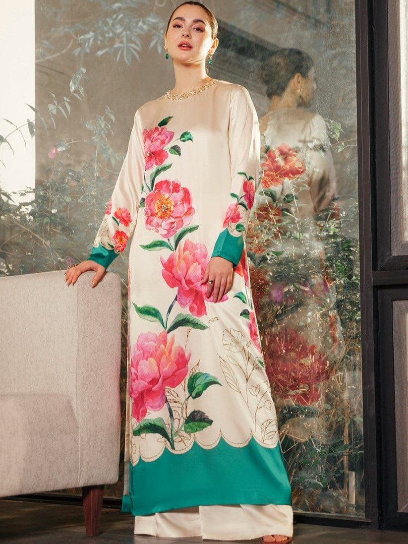 Maria B Silk Digital Printed 3 Piece | MB216