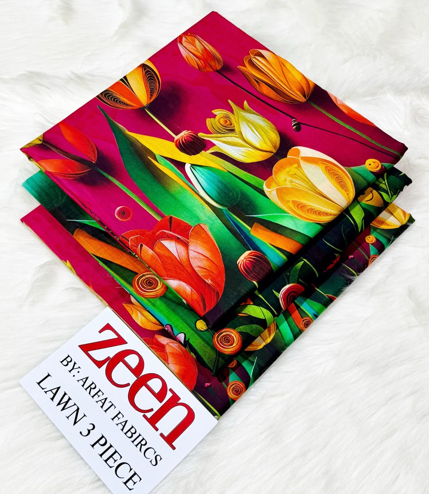 Zeen Lawn Digital Printed 3 Piece | ZN104