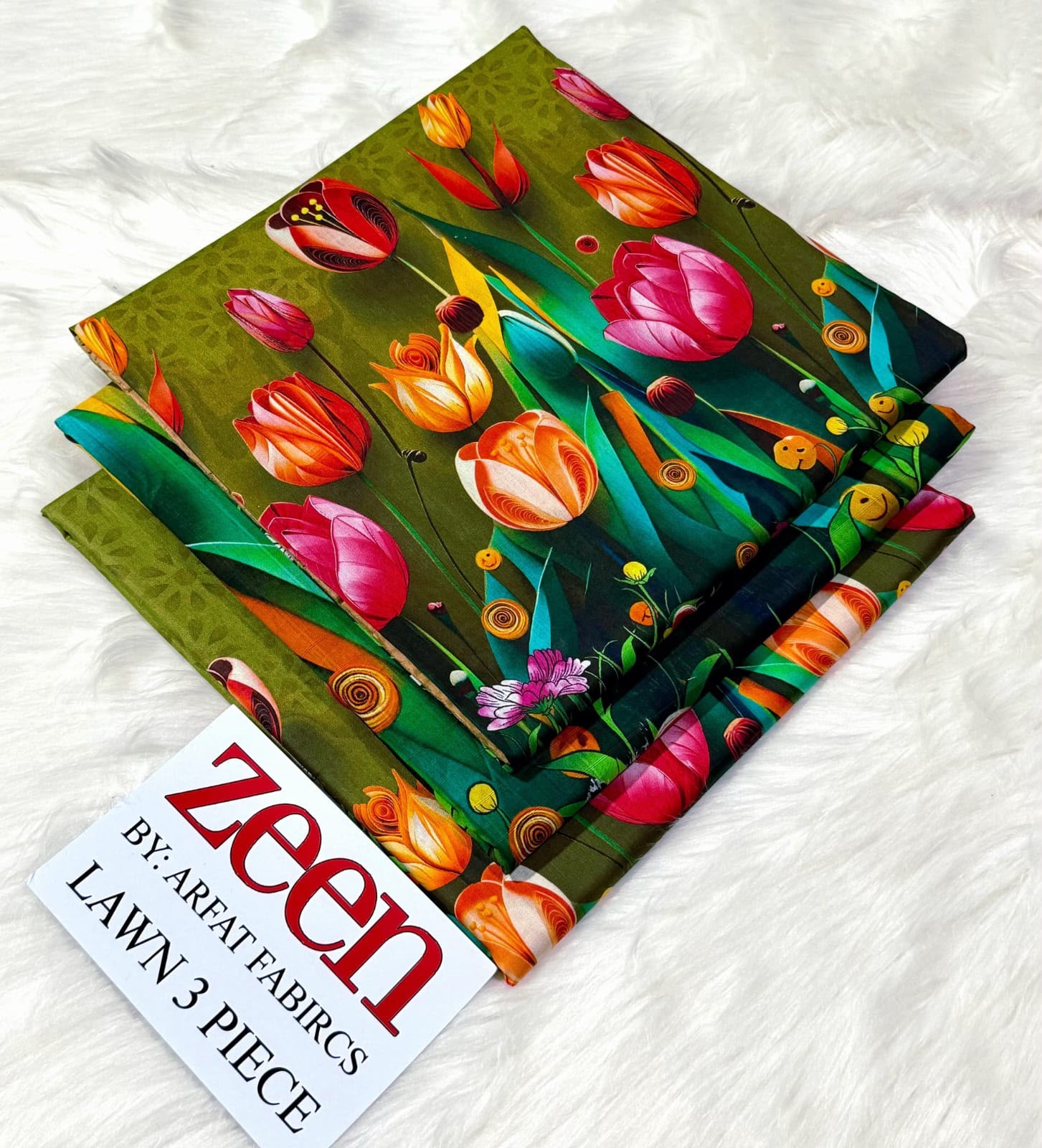 Zeen Lawn Digital Printed 3 Piece | ZN106