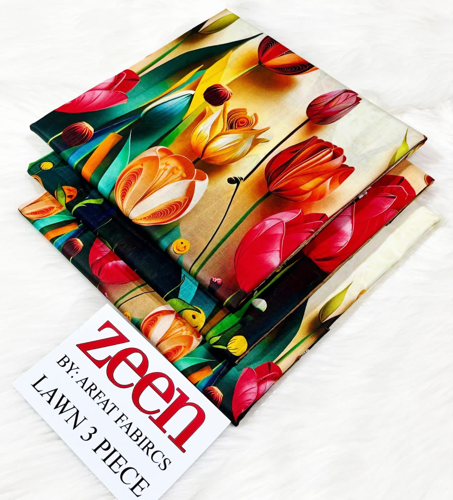 Zeen Lawn Digital Printed 3 Piece | ZN102
