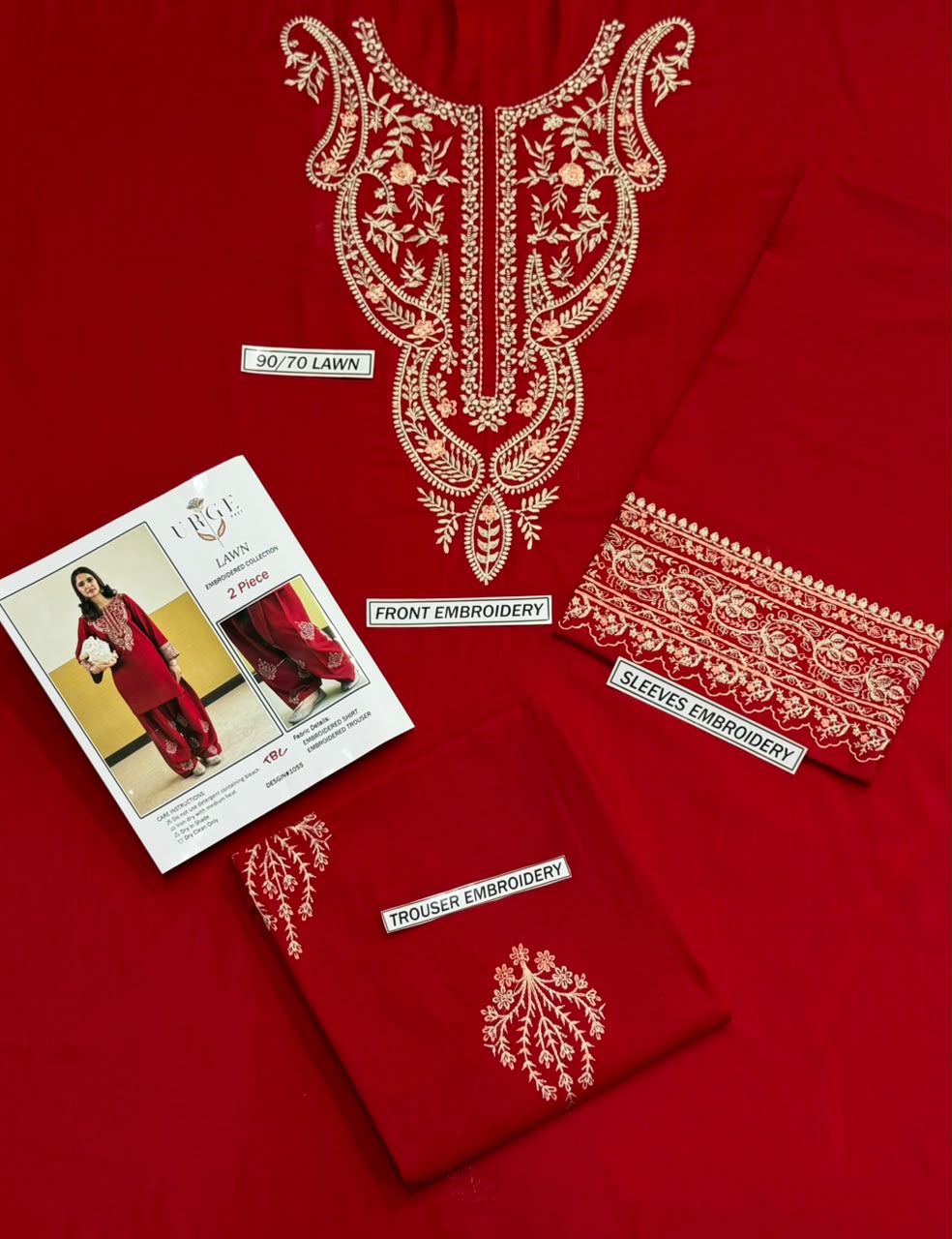 Laam Lawn Embroidered 2 Piece | LM212
