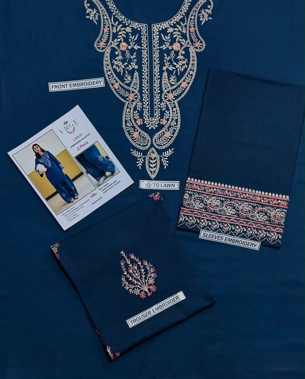 Laam Lawn Embroidered 2 Piece | LM213