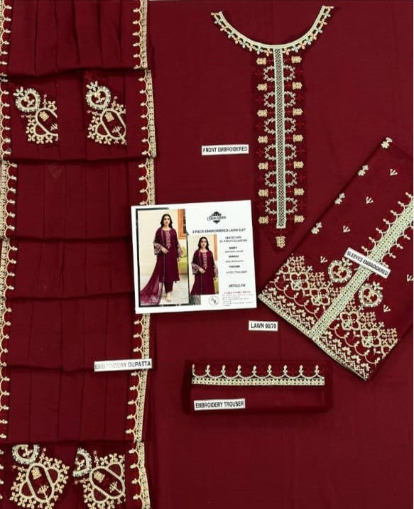 Urge Lawn Embroidered 3 Piece | UG219