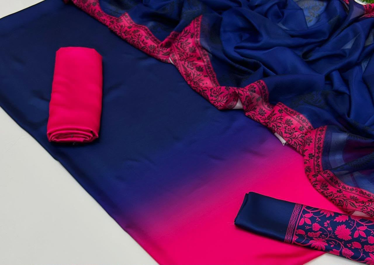 Maria B Silk Digital Printed 3 Piece | MB229