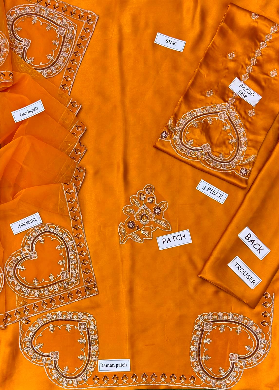 Anaya Silk Embroidered 3 Piece | AA210