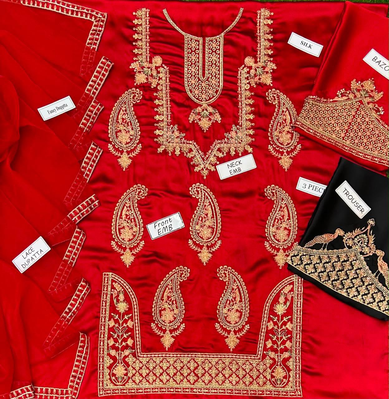 Ethnic Silk Embroidered 3 Piece | EC311
