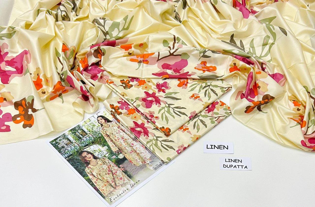 Maria B Linen Digital Printed 3 Piece | MB365