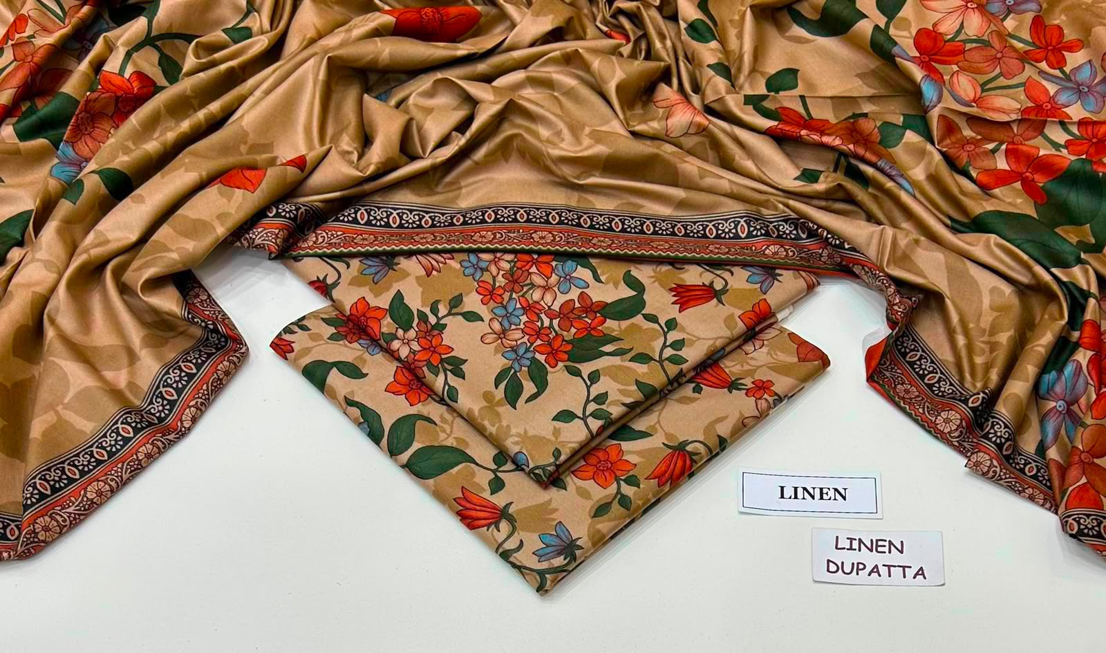 Maria B Linen Digital Printed 3 Piece | MB372