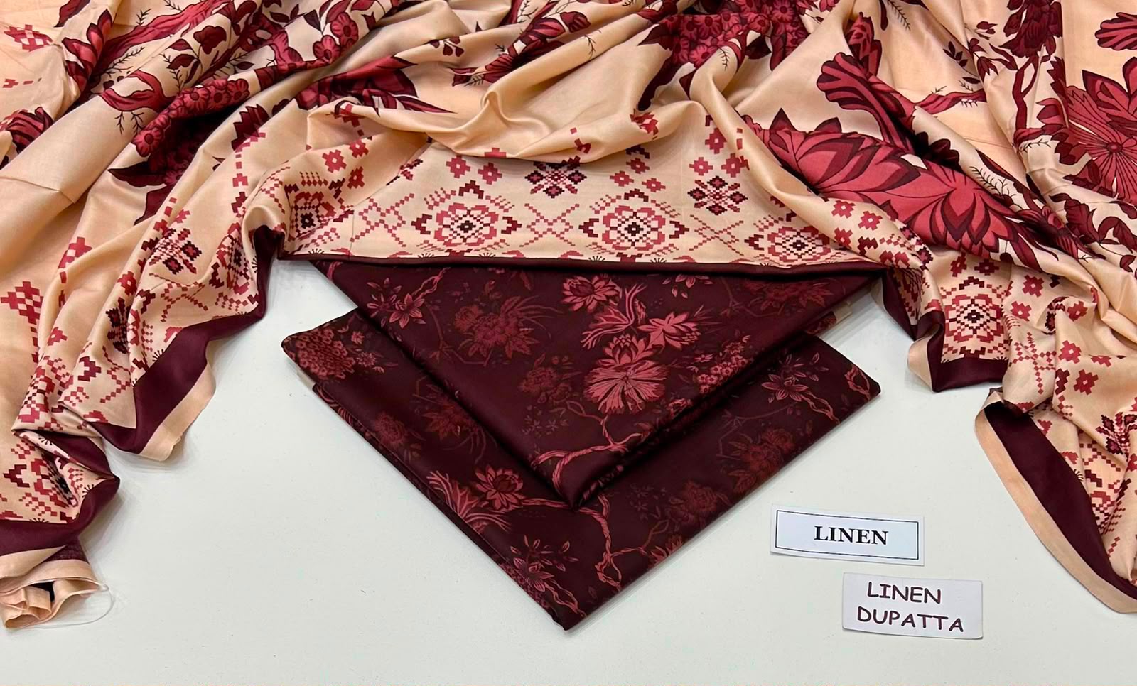 Maria B Linen Digital Printed 3 Piece | MB380