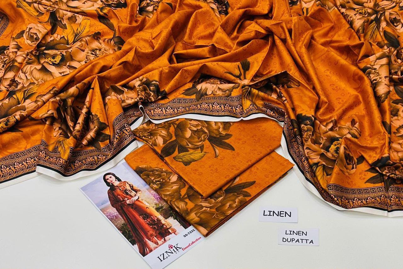 Maria B Linen Digital Printed 3 Piece | MB375