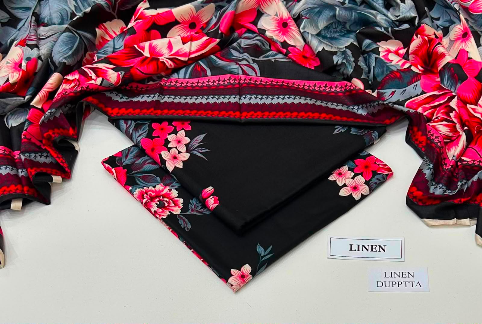Maria B Linen Digital Printed 3 Piece | MB383