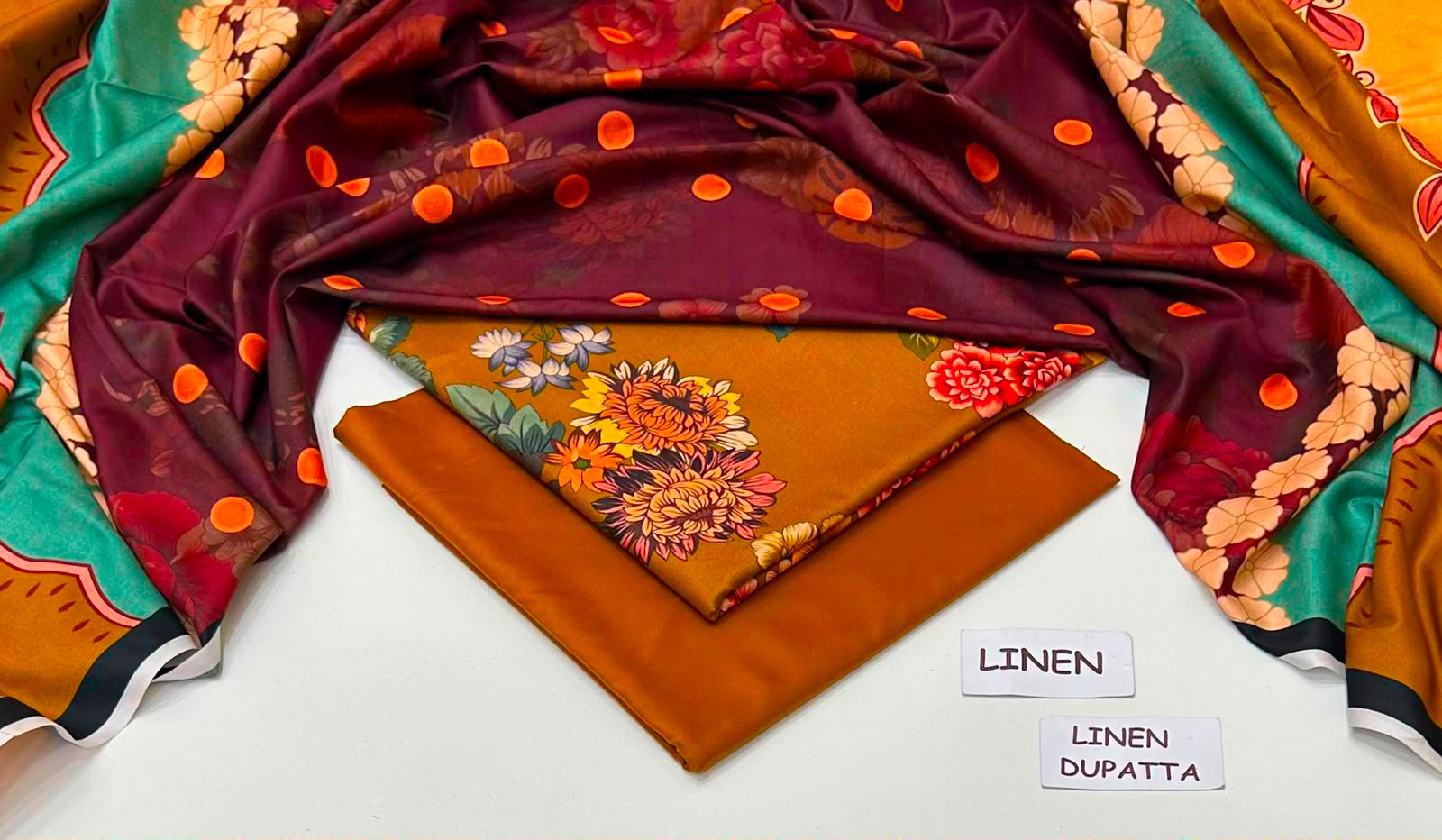 Maria B Linen Digital Printed 3 Piece | MB351