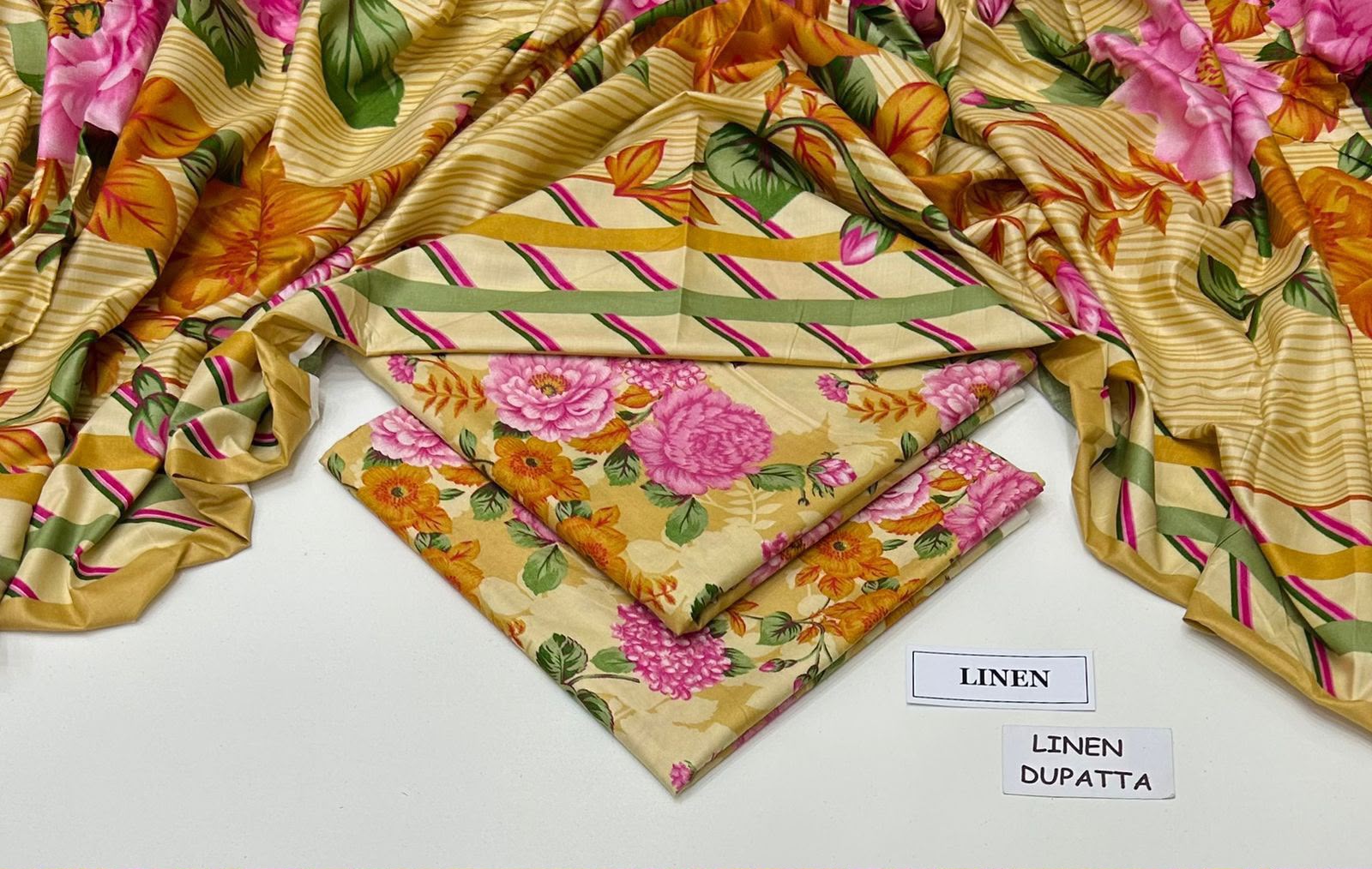 Maria B Linen Digital Printed 3 Piece | MB350