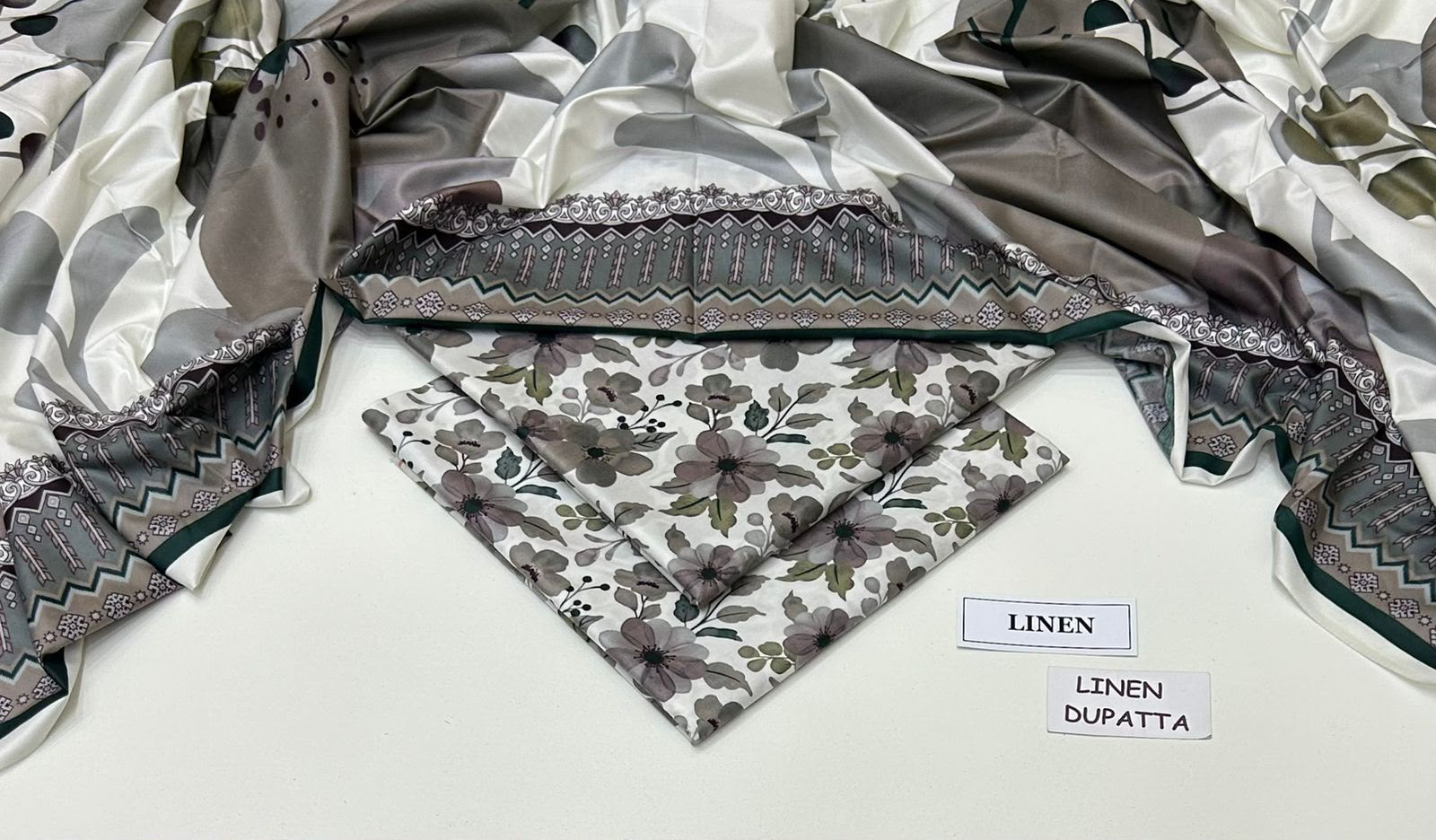 Maria B Linen Digital Printed 3 Piece | MB349