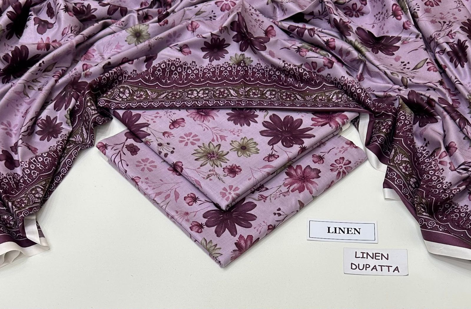 Maria B Linen Digital Printed 3 Piece | MB347