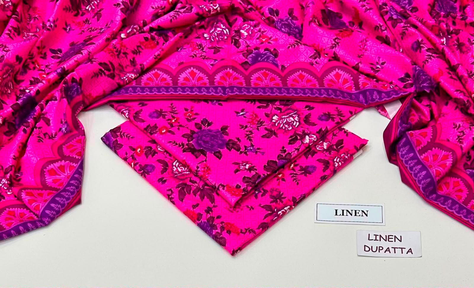 Maria B Linen Digital Printed 3 Piece | MB335
