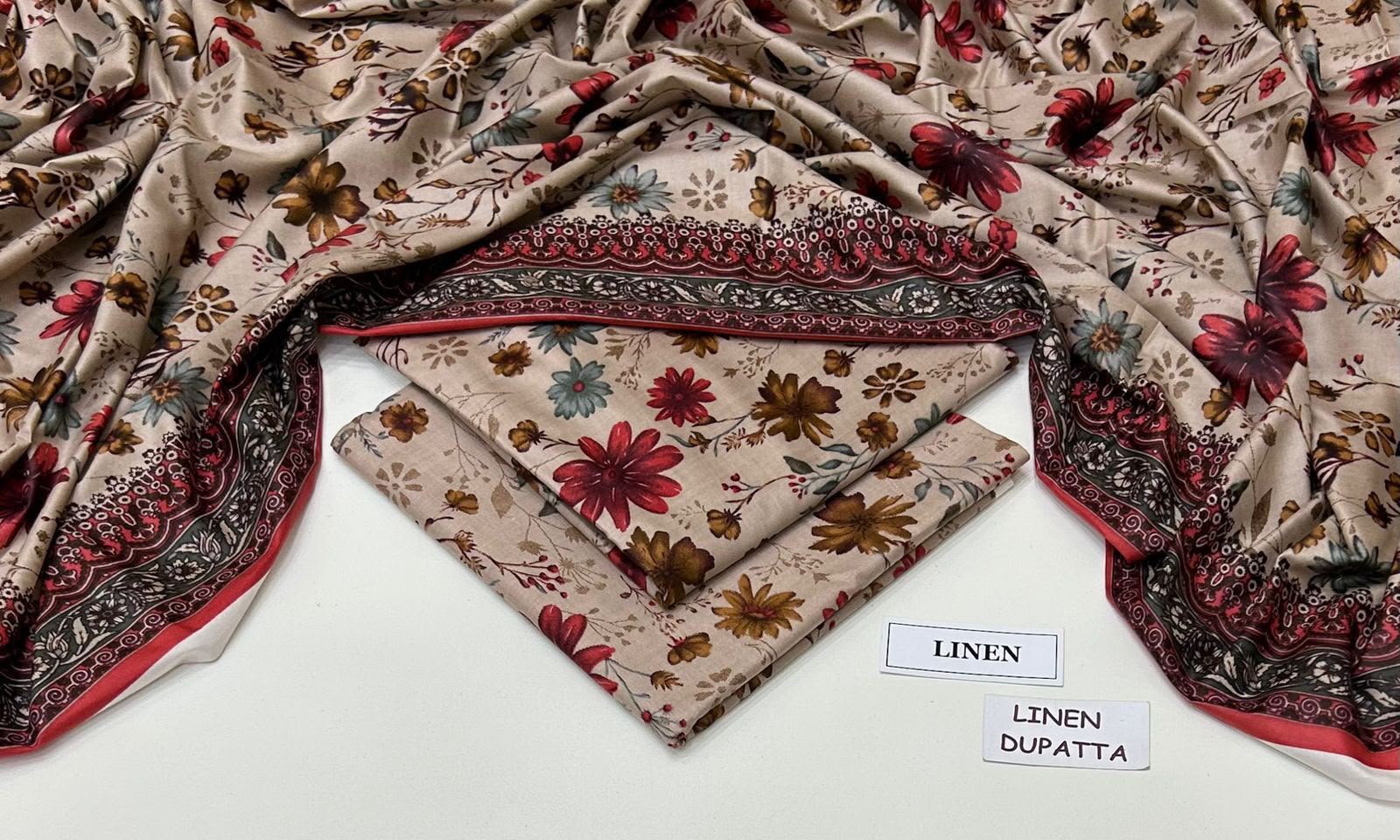 Maria B Linen Digital Printed 3 Piece | MB336