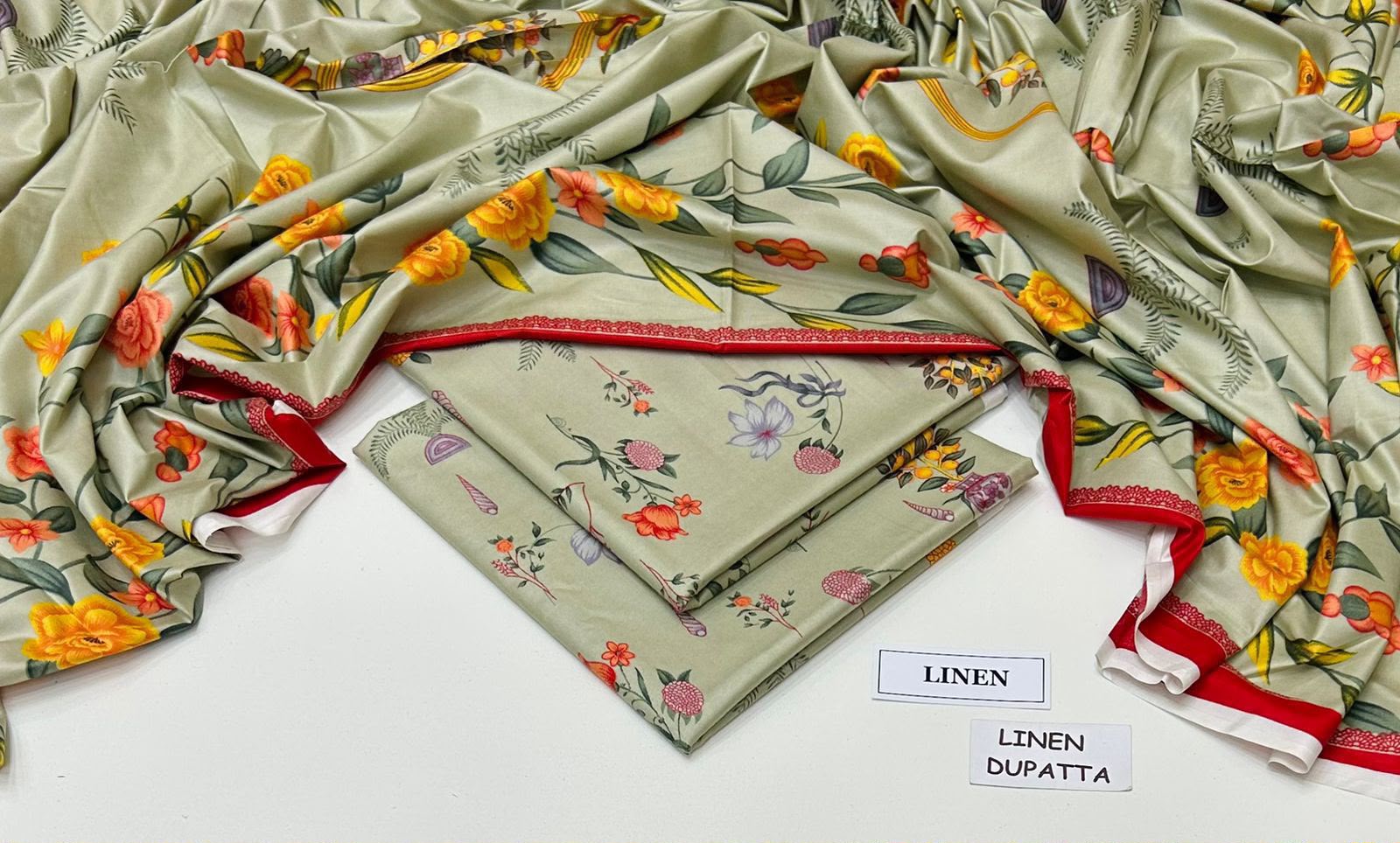 Maria B Linen Digital Printed 3 Piece | MB333