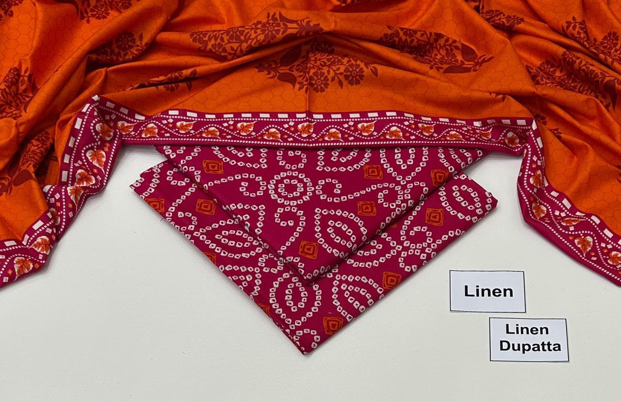 Maria B Linen Digital Printed 3 Piece | MB315