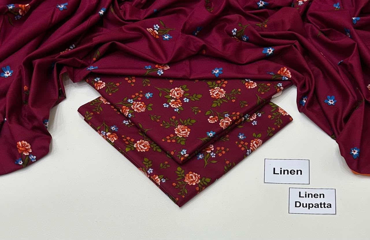 Maria B Linen Digital Printed 3 Piece | MB311