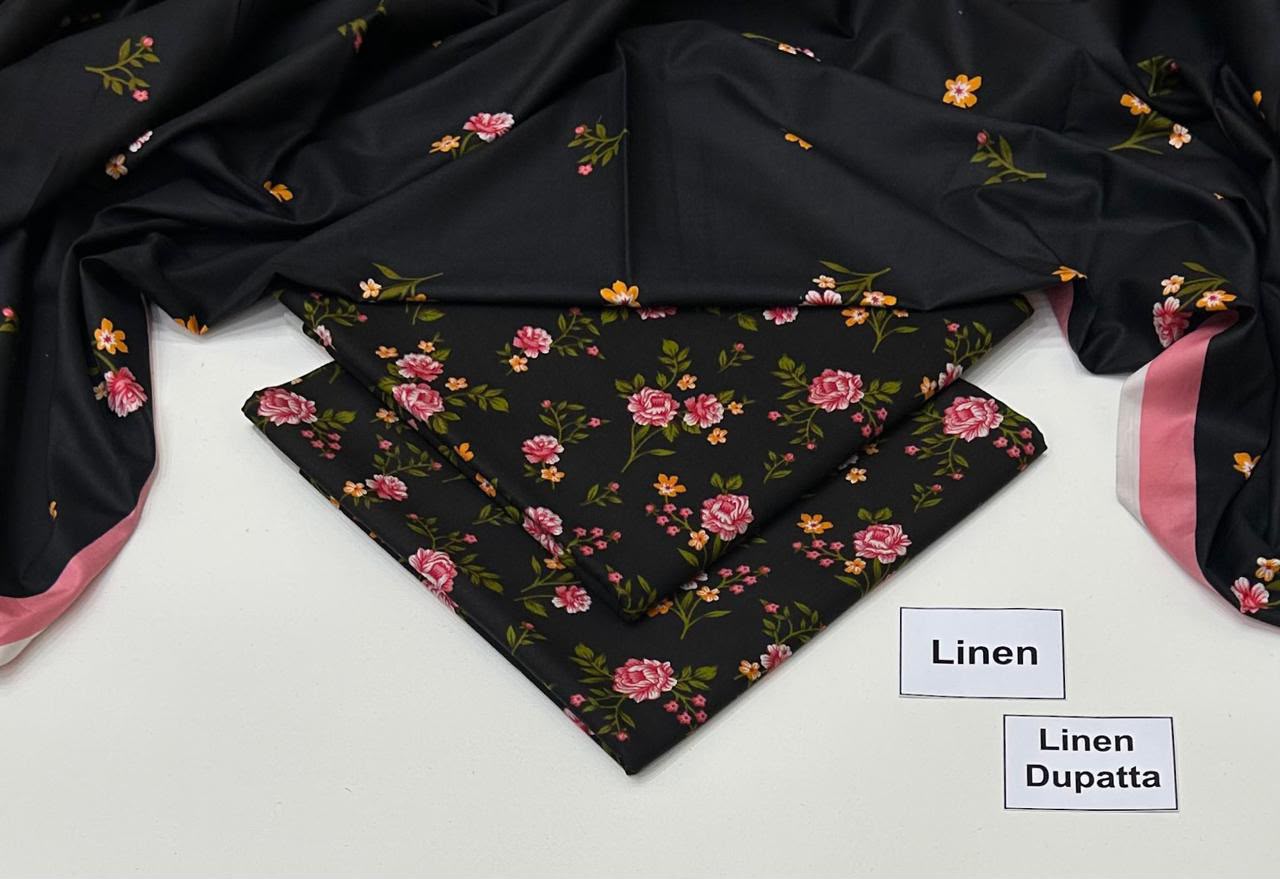 Maria B Linen Digital Printed 3 Piece | MB304
