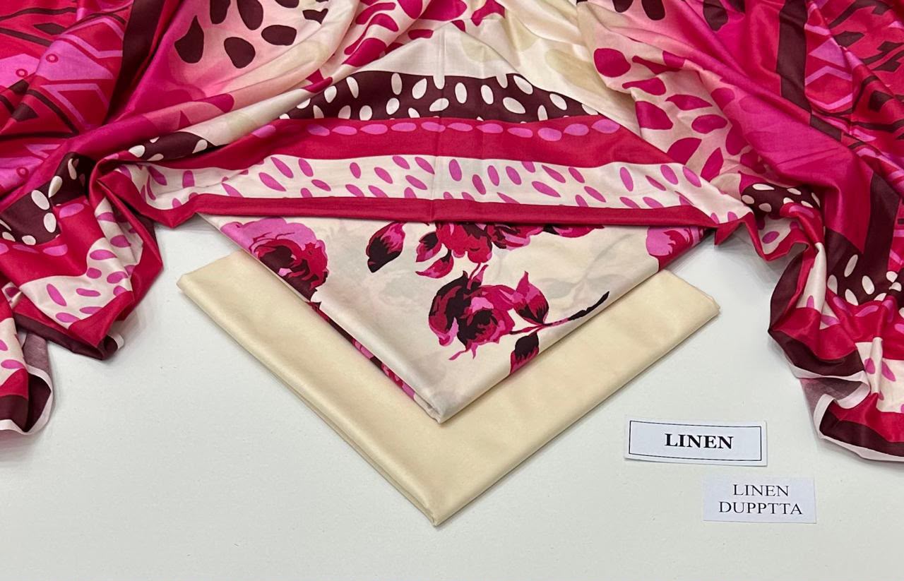 Maria B Linen Digital Printed 3 Piece | MB303