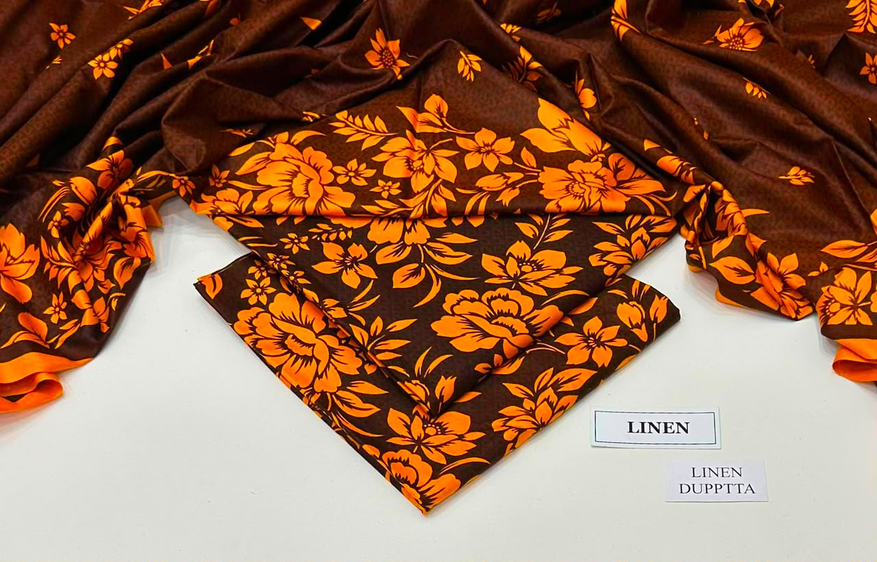 Maria B Linen Digital Printed 3 Piece | MB302