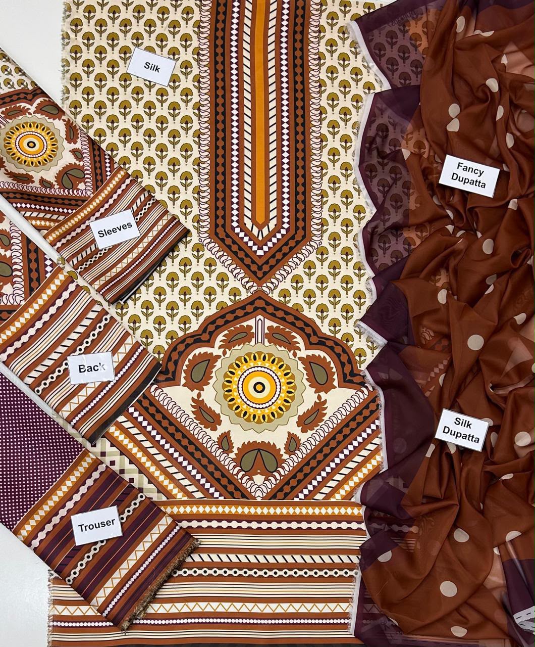 Maria B Silk Digital Printed 3 Piece | MB281