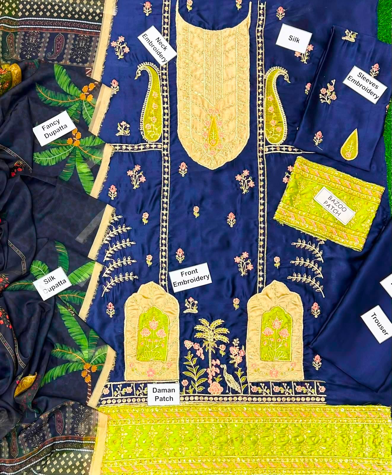 Ethnic Silk Embroidered 3 Piece | EC312