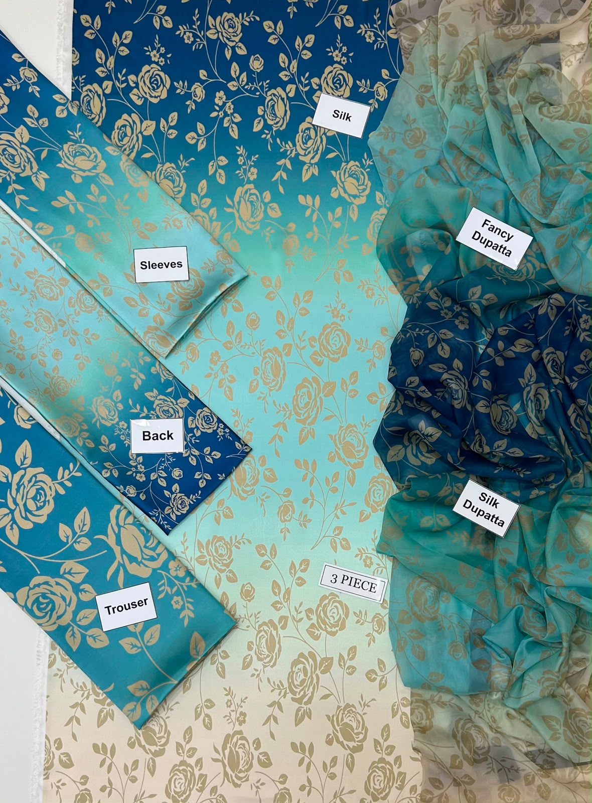 Maria B Silk Digital Printed 3 Piece | MB288