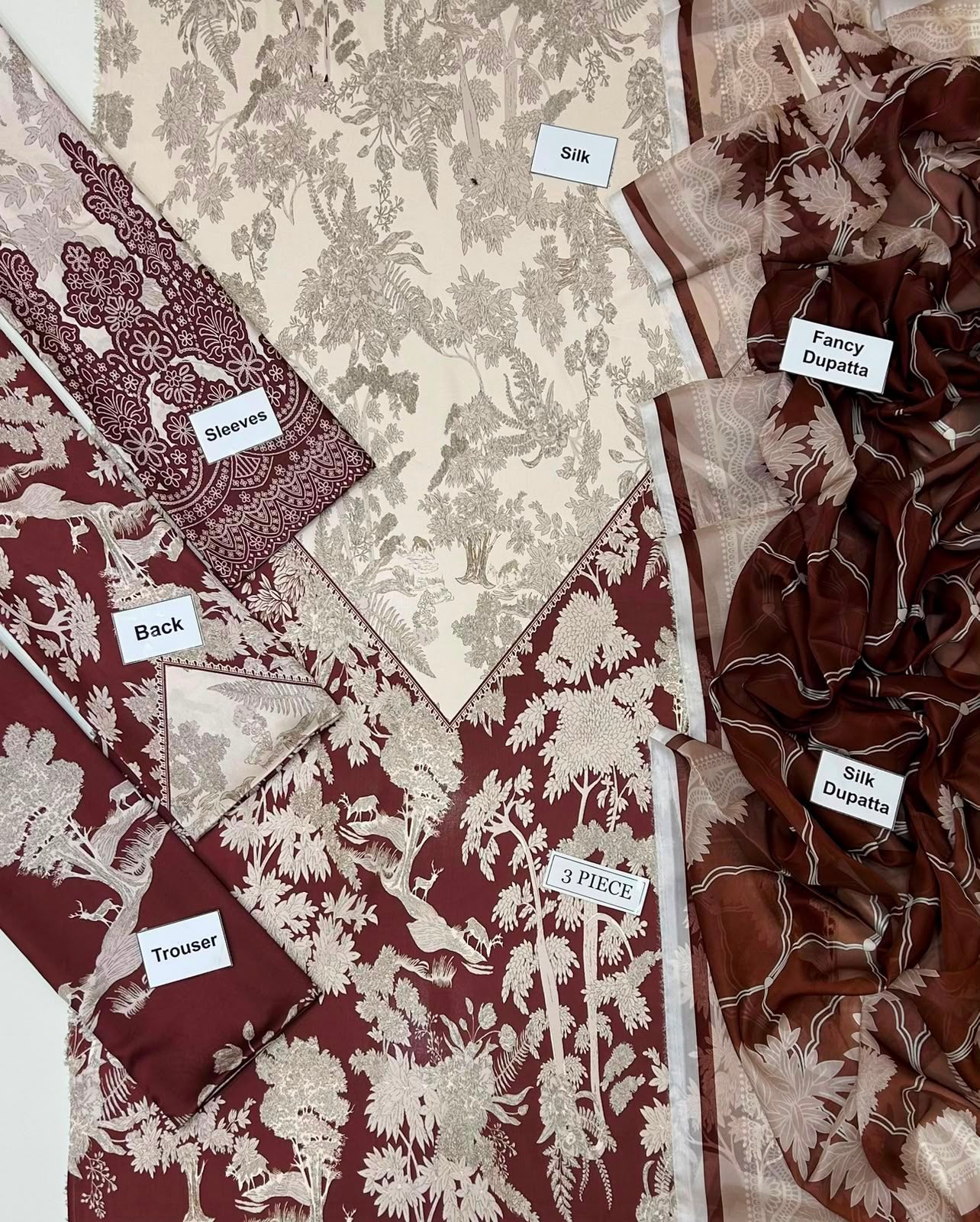 Maria B Silk Digital Printed 3 Piece | MB291