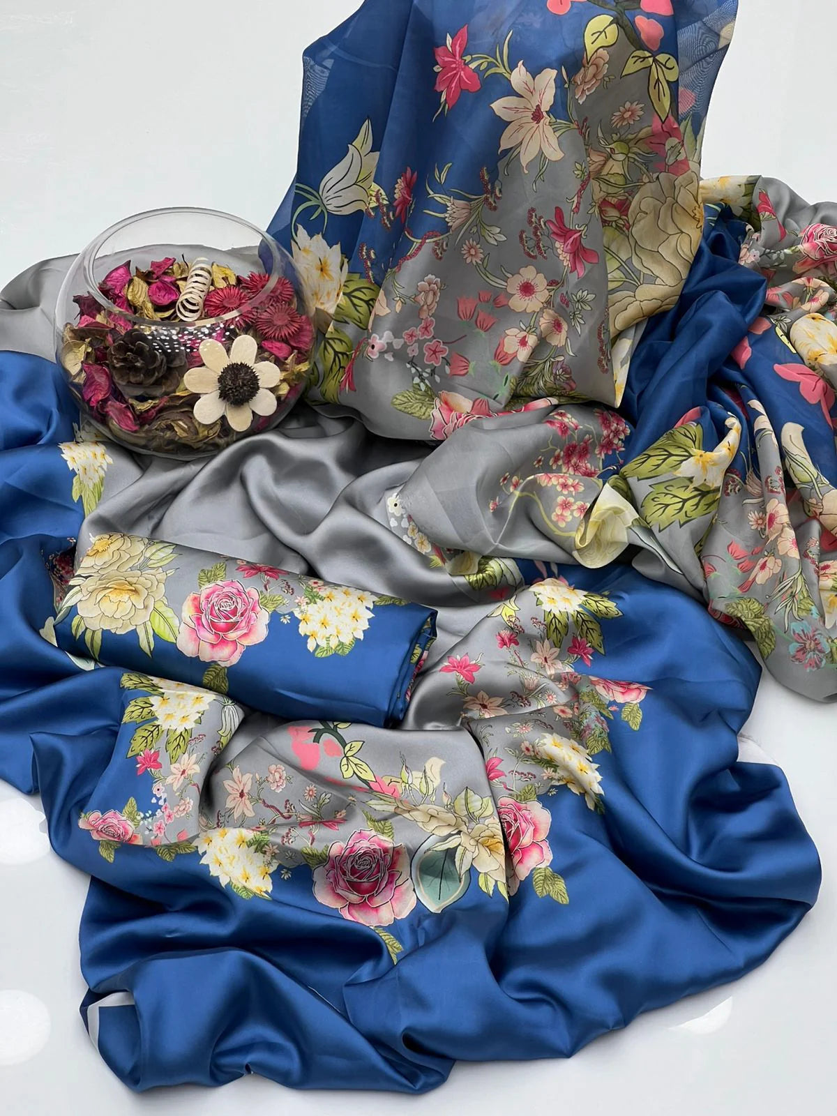 Baroque Silk Digital Printed 3 Piece | BQ120