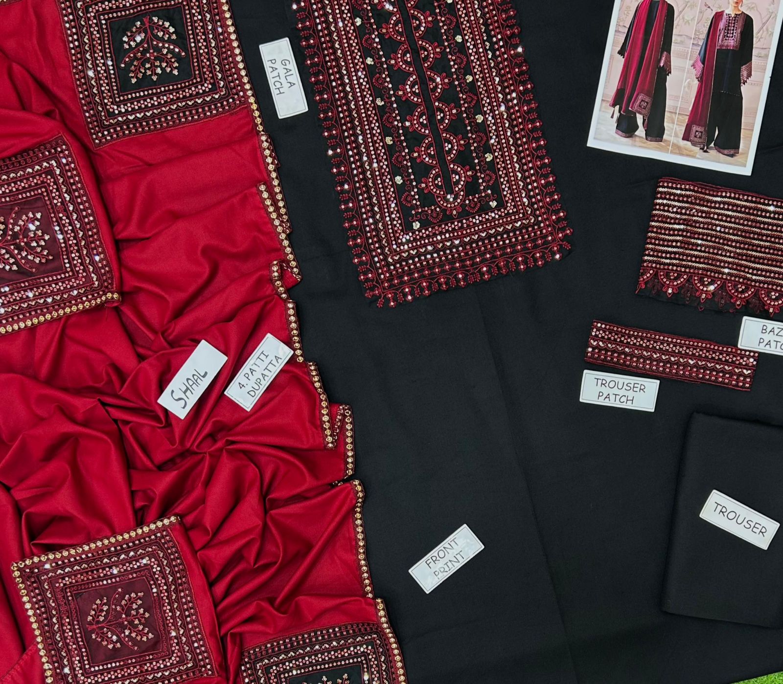 Vanya Dhanak Embroidered 3 Piece | VA100