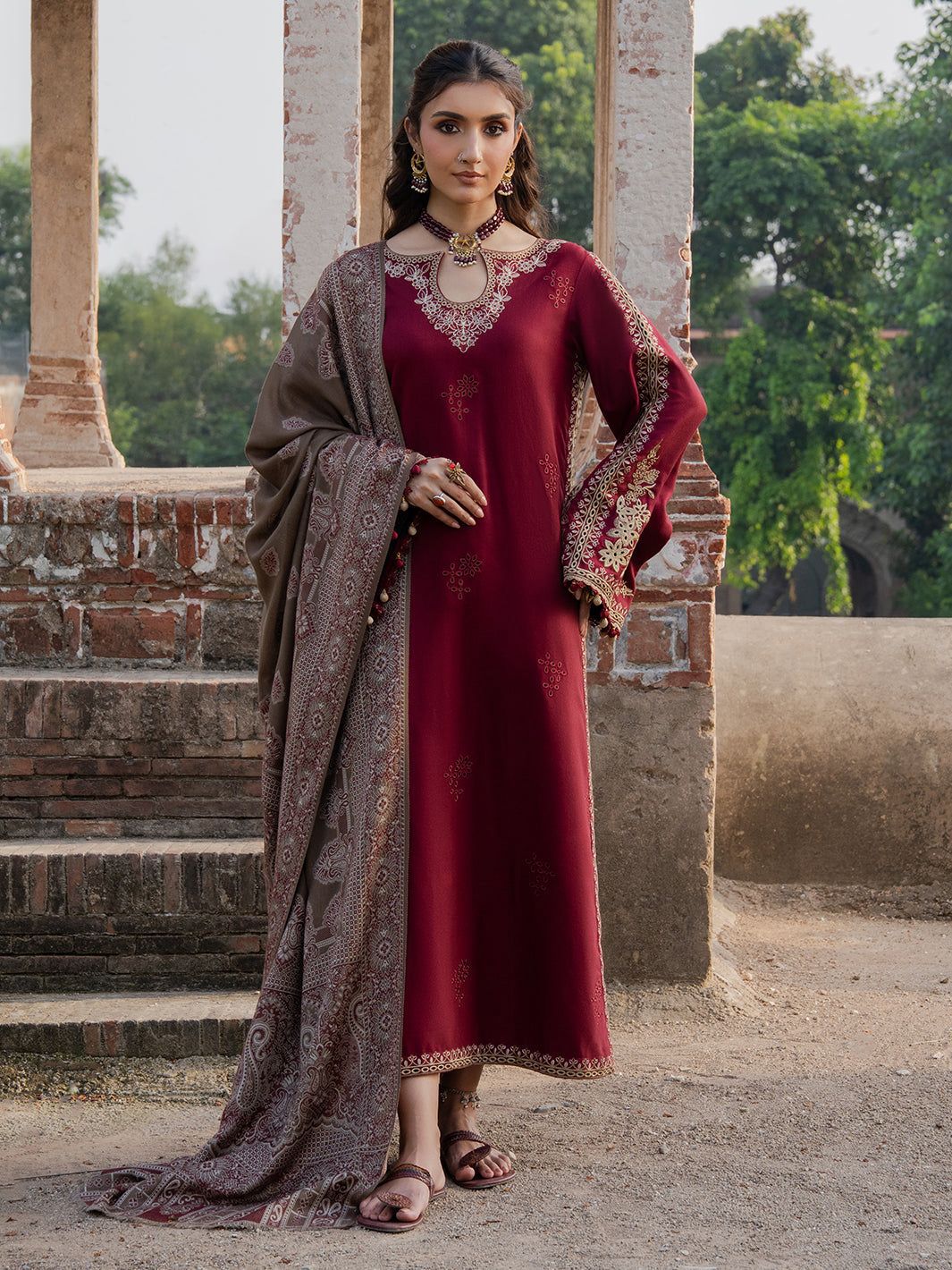 Ramsha Dhanak Embroidered 3 Piece | RH101