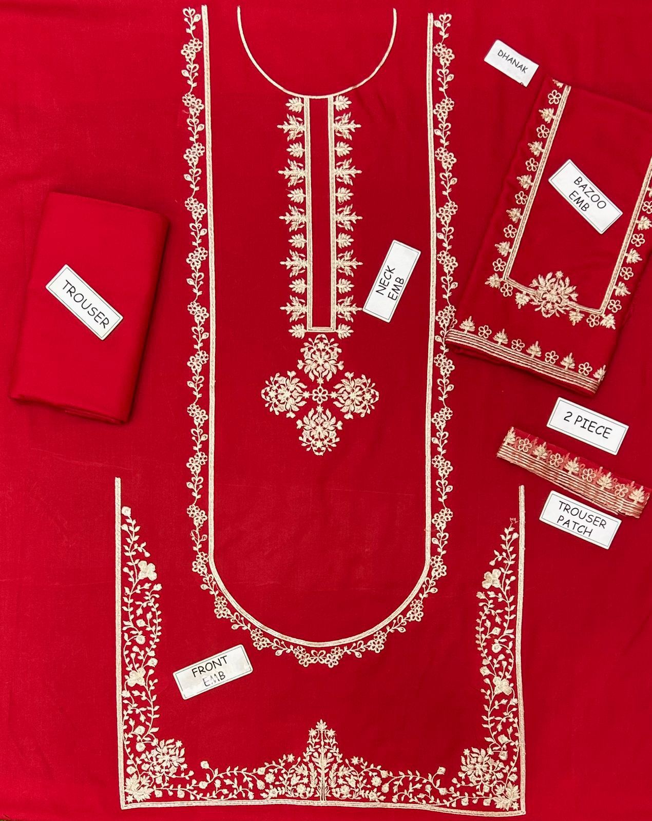 Baroque Dhanak Embroidered 2 Piece | BQ131