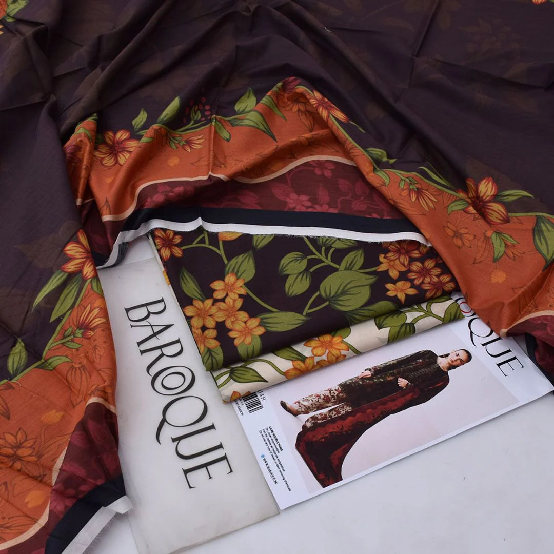 Baroque Lawn Digital Printed 3 Piece | BQ139