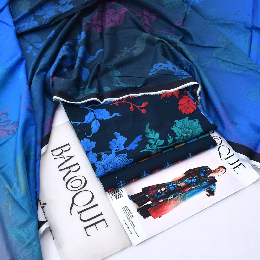 Baroque Lawn Digital Printed 3 Piece | BQ138