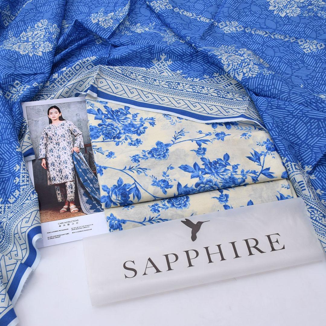 Sapphire Lawn Digital Printed 3 Piece | SP127