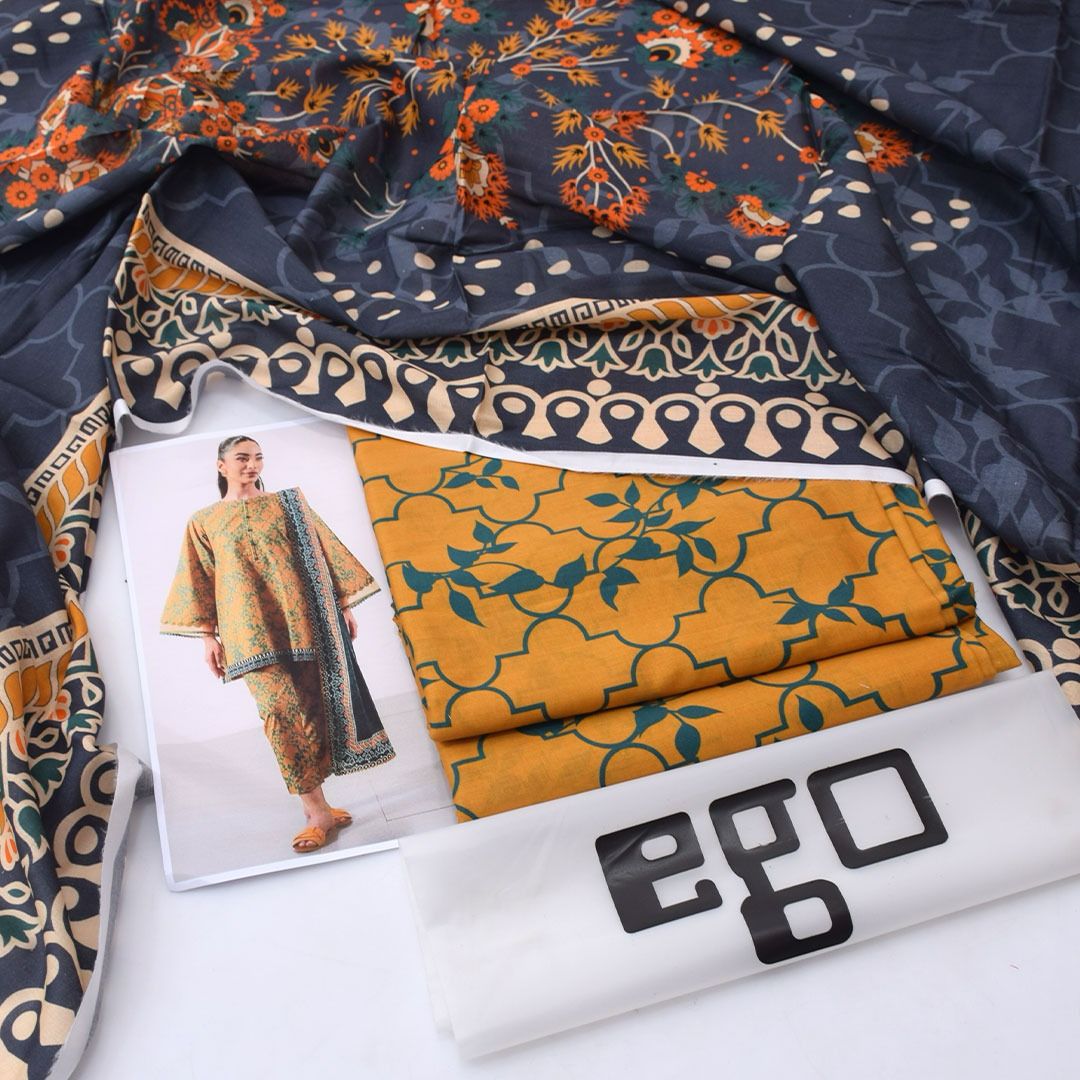 Ego Lawn Digital Printed 3 Piece | EO100