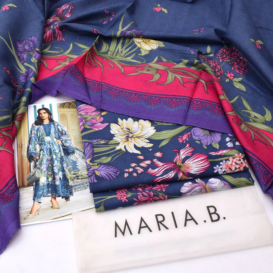 Maria B Lawn Digital Printed 3 Piece | MB166