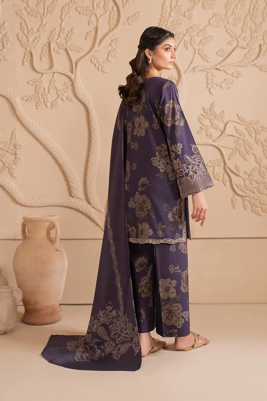 Iznik Dhanak Digital Printed 3 Piece | IZ121