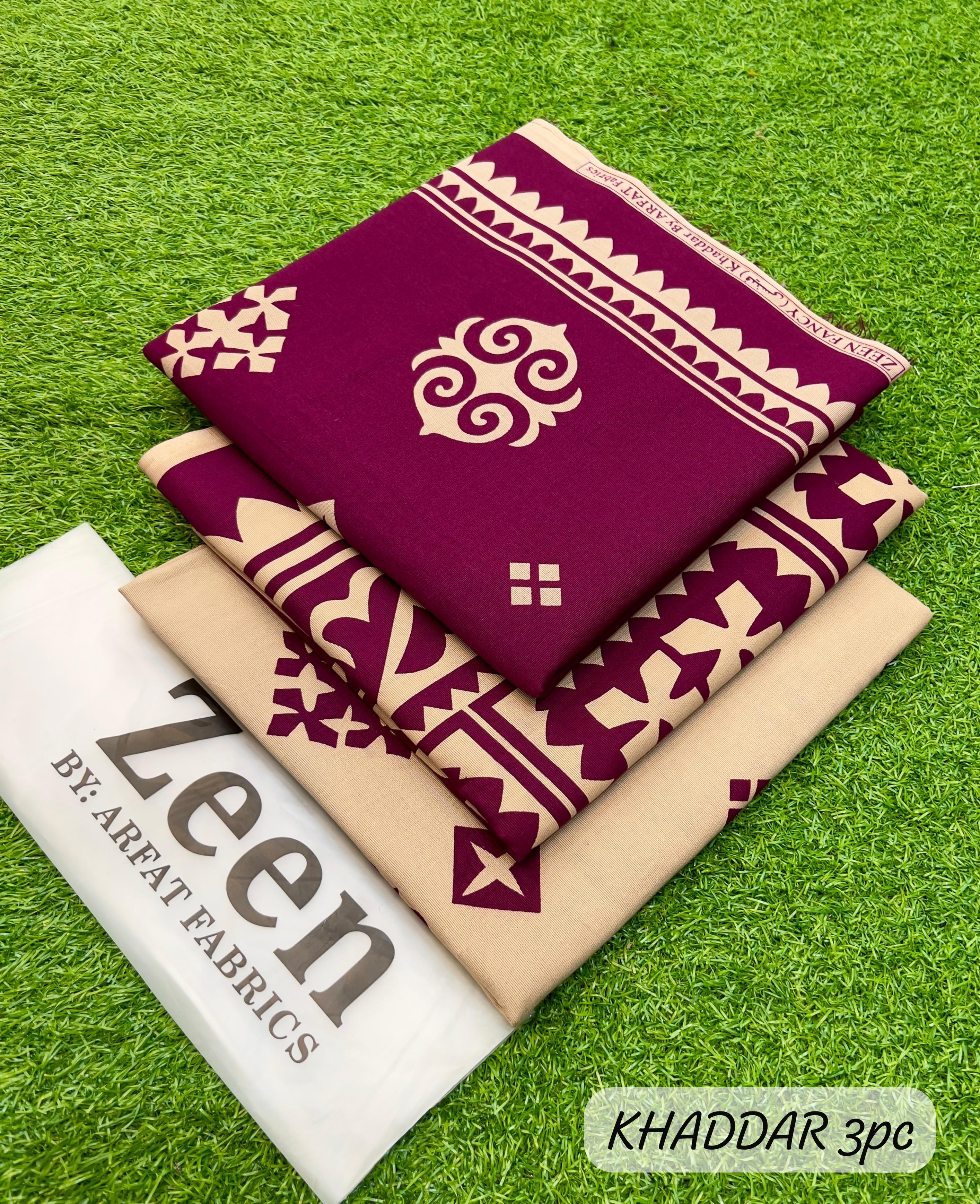 Zeen Khaddar Digital Printed 3 Piece | ZN101