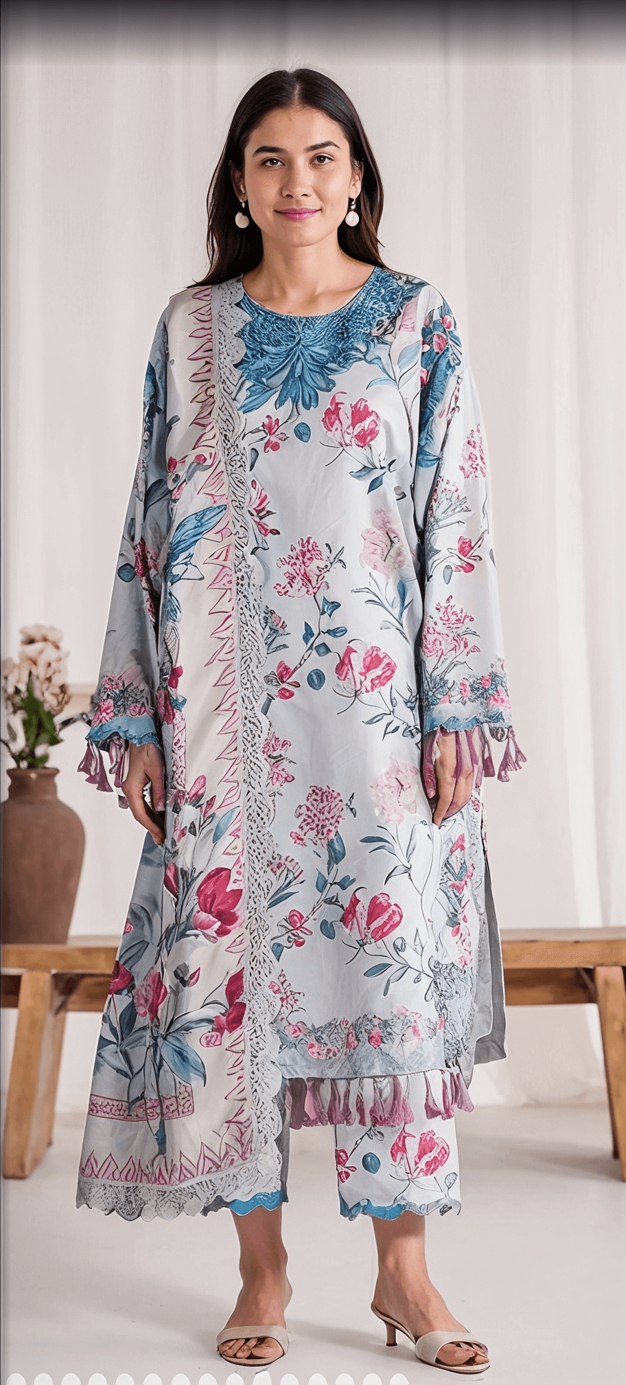 KHAADI Khaddar Digital Printed 3 Piece | KD101