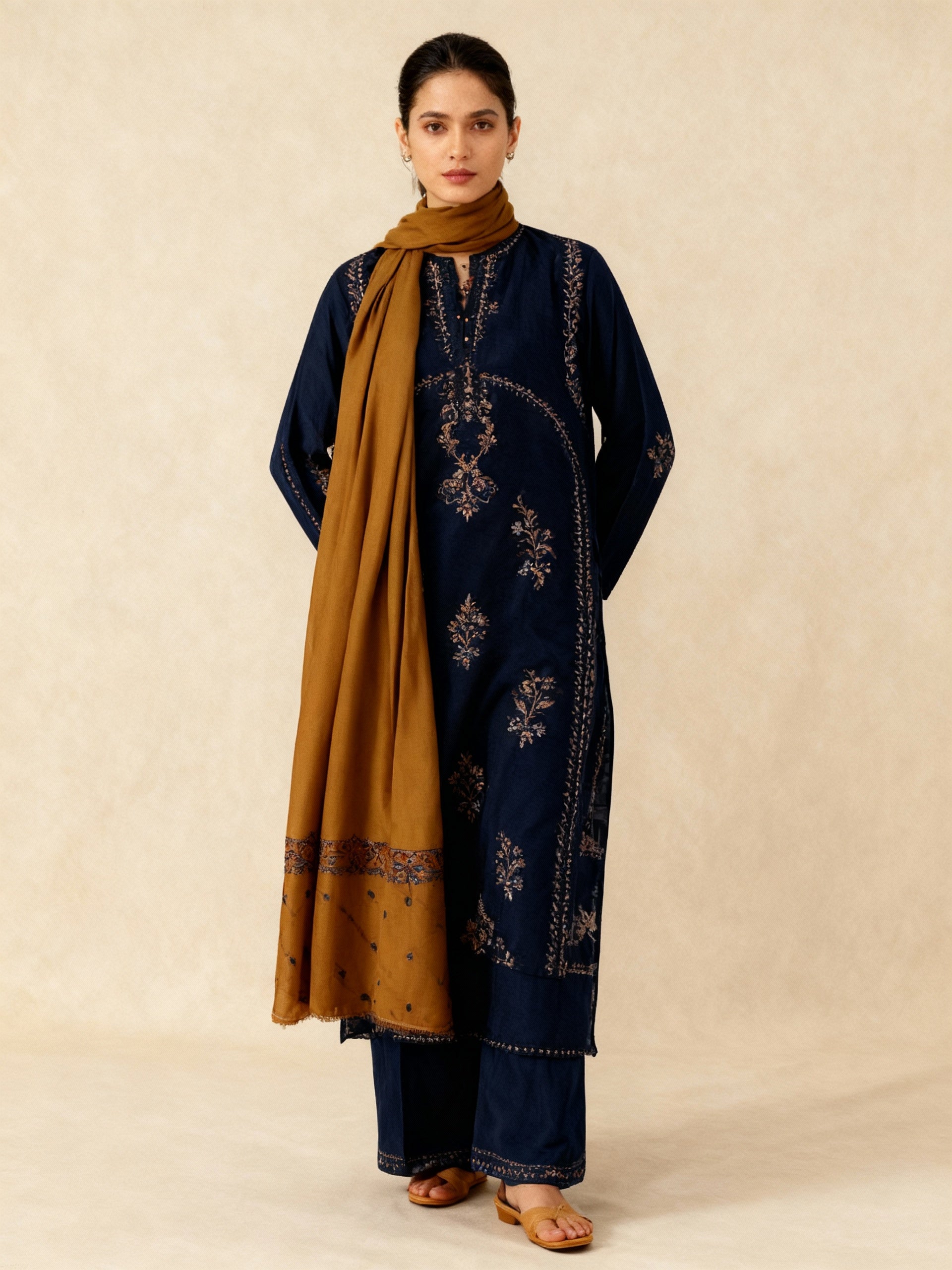 Zara Dhanak Embroidered 3 Piece | ZR115